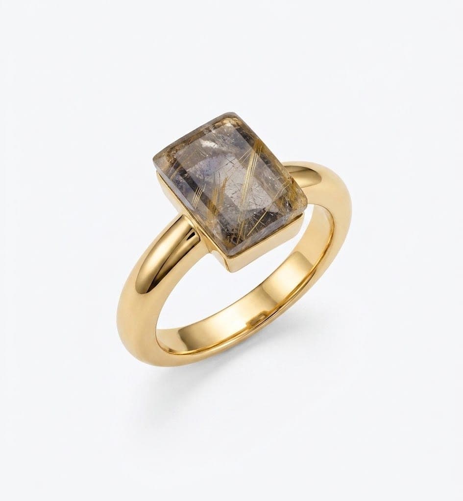 Labradorite Altın Yüzük