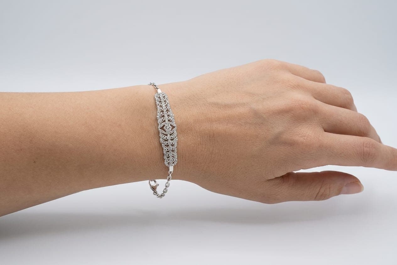 14K Tasarım Pırlanta Bileklik - BLK0000631